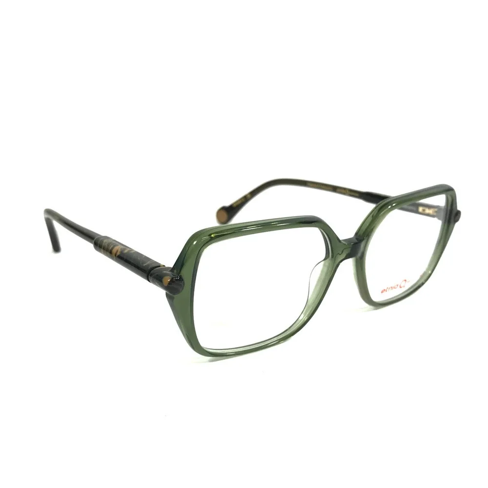 Etnia Barcelona Eyeglasses Frames SIMA GR Green Brown Marble Full Rim 52-15-138